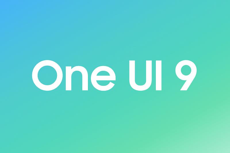 삼성전자 One UI 9 공식 발표 그래픽, 초록빛 그라데이션 배경에 흰색 One UI 9 로고 텍스트